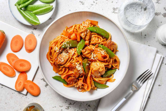 Thai Inspired Chicken and Noodle Stir-Fry