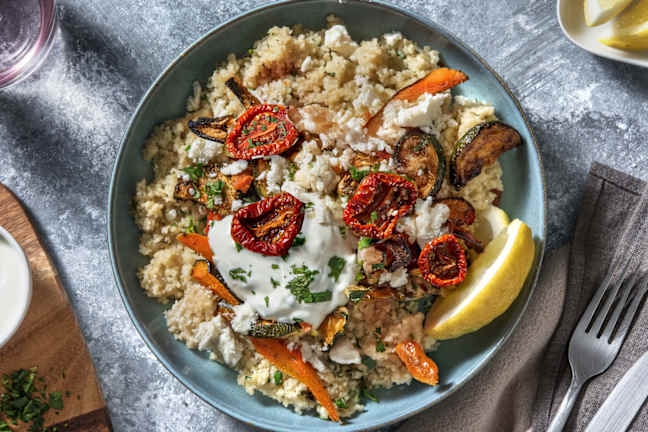Couscous mit Dukkah-Ofengemüse