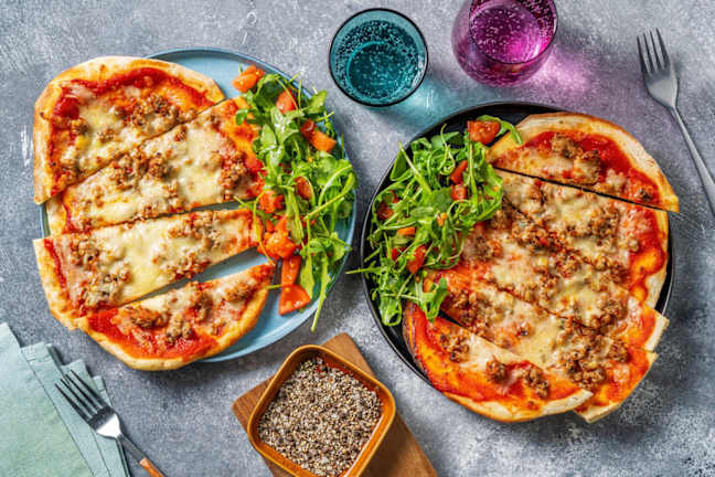 Italian Inspired Sausage Naanizza