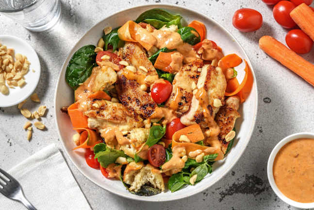 Lemongrass Chicken Bánh Mì Style Salad