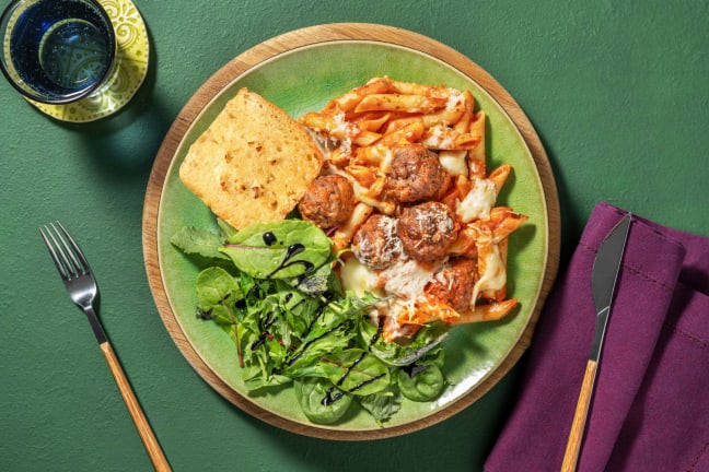 Ultimate Meatballs and Pasta al Forno