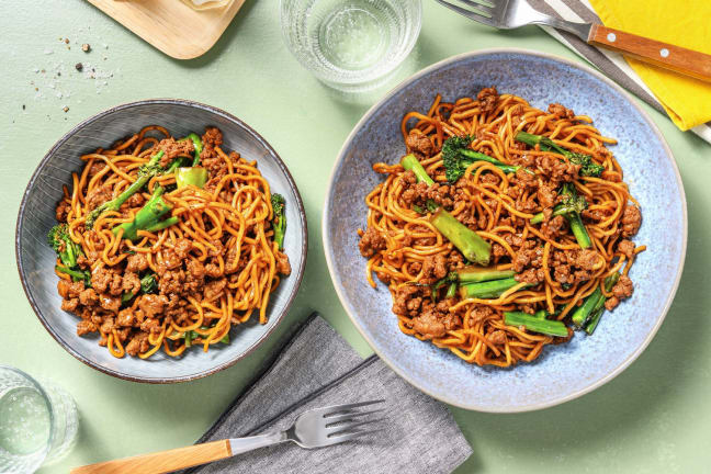 Superfast Thai Inspired Pork Noodles
