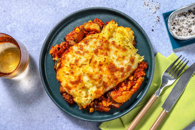 Hachis Parmentier de porc gratiné au fromage vieux