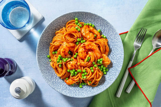 Prawn and Tomato Spaghetti