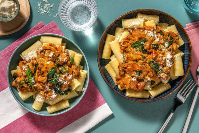Calabreserørt oksekødspasta