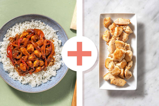 Sweet and Sticky Extra Chicken on Rice