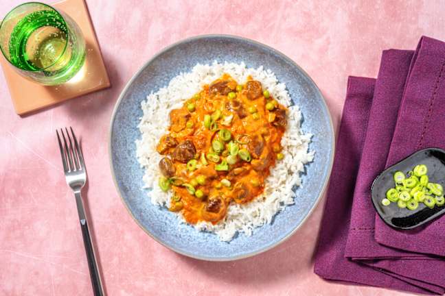 Pea and Mushroom Rogan Josh