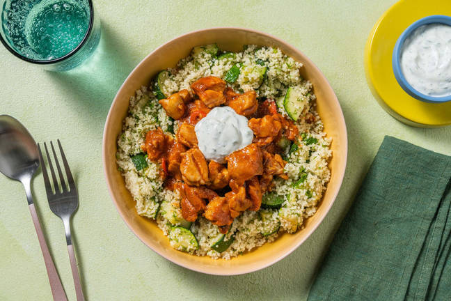 Red Pepper Glazed Chermoula Chicken