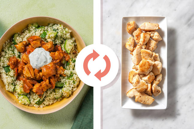 Red Pepper Glazed Chermoula Chicken Breast