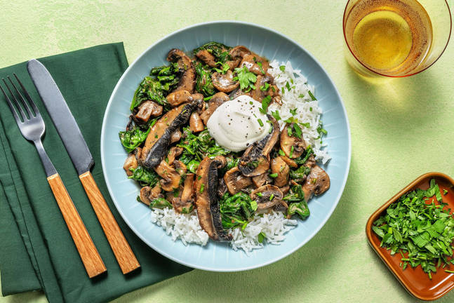 Creamy Portobello Mushroom Stroganoff