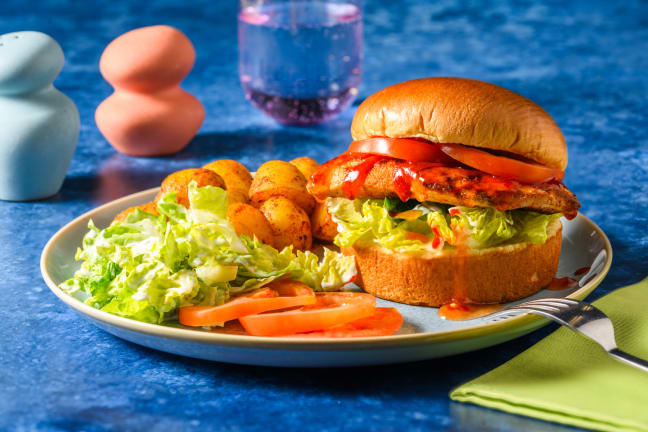 Sweet and Spicy Chicken Burger 