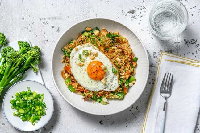 Riz sauté chinois multi-légumes au soja