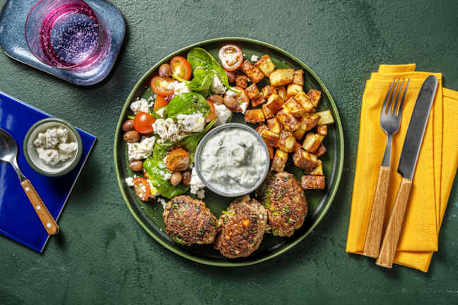 Stegt spinat- og ostekofta