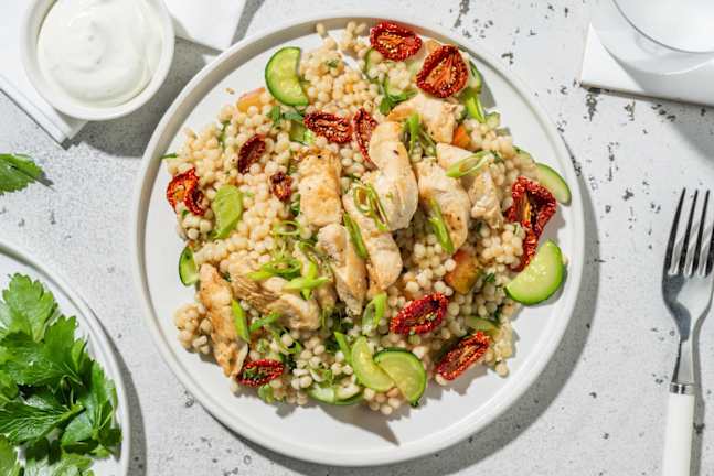 One-Pot: Poulet-Perlencouscous-Salat