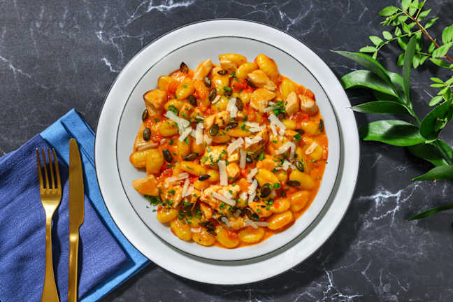 Gnocchi pollo, pesto & pomodoro