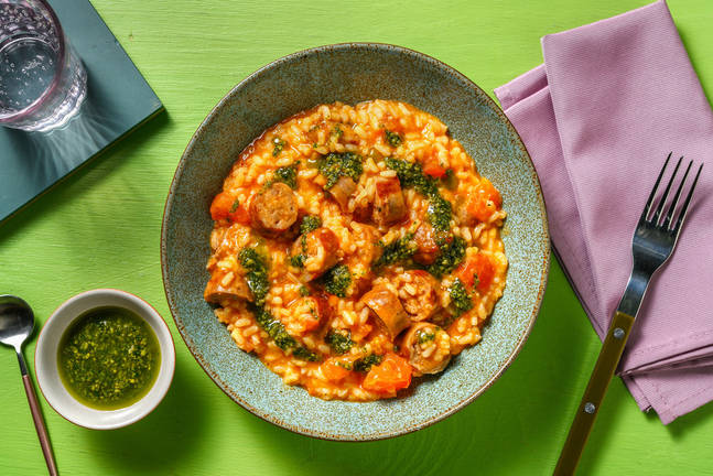Tomato and Sausage Risotto