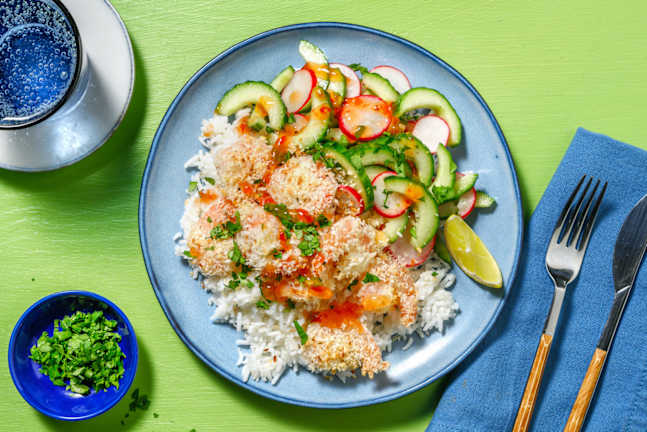 Panko Shrimp with Sweet Chili Sauce