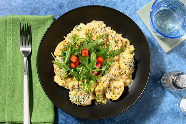 Cremet svampetortelloni-gratin