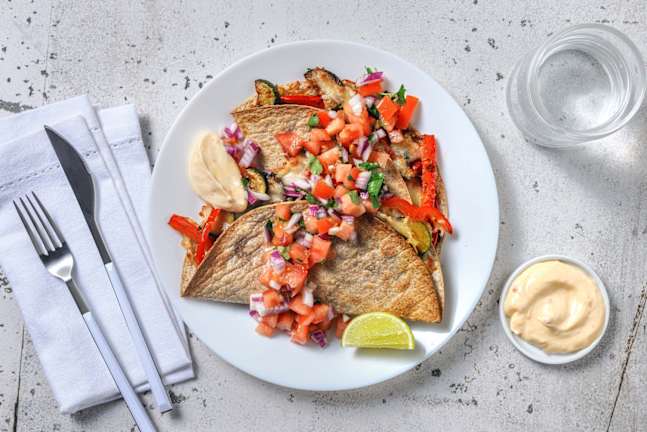 Wholewheat Veggie Quesadillas