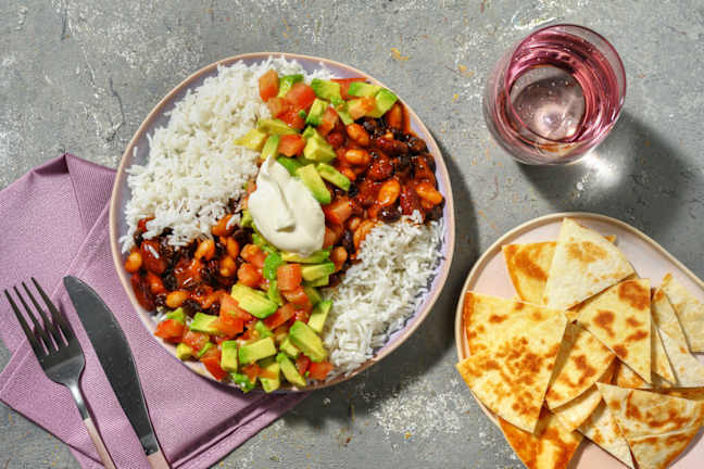 Avocado and Bean Burrito Bowl