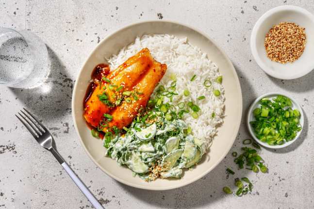 Sød chili- og sojaglaseret sej