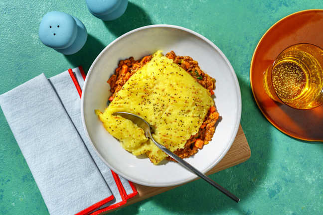 Indian Lentil & Veggie Curry Pie