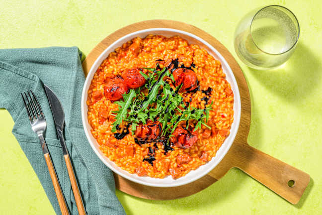 Oven-Baked Chorizo and Tomato Risotto