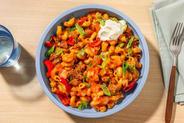 Speedy Beef Taco Mac 'n' Cheese
