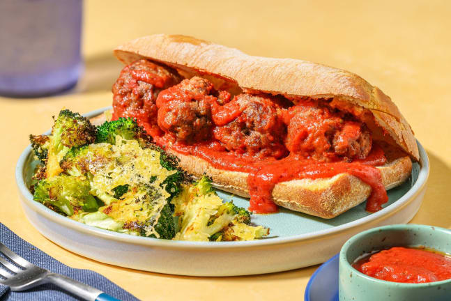 Speedy Plant-Based Ground Protein Meatball Subs