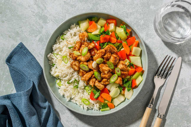 Honey-Garlic Chicken Bowls
