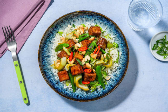 Sauté de tofu aux noix de cajou 