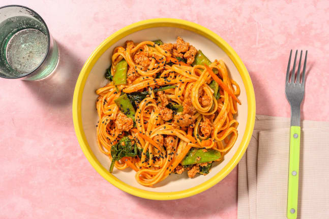 Quick and Fiery Gochujang Sauced Noodles
