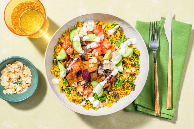Spiced Fig , Chicken Breast Tenders and Golden Raisin-Rice Bowls