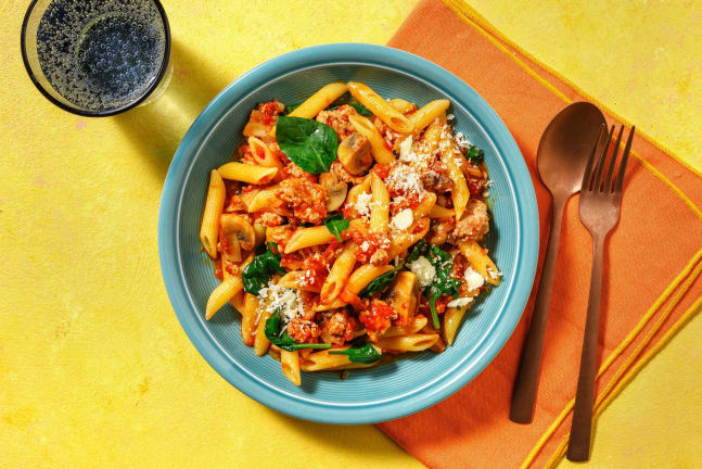 Turkey Cacciatore and Fresh Penne