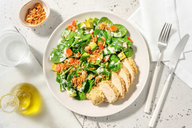 Carb Smart Sesame-Crusted Chicken Salad