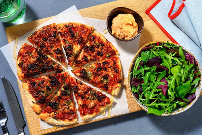 Sweet and Savoury Chorizo Pizza 