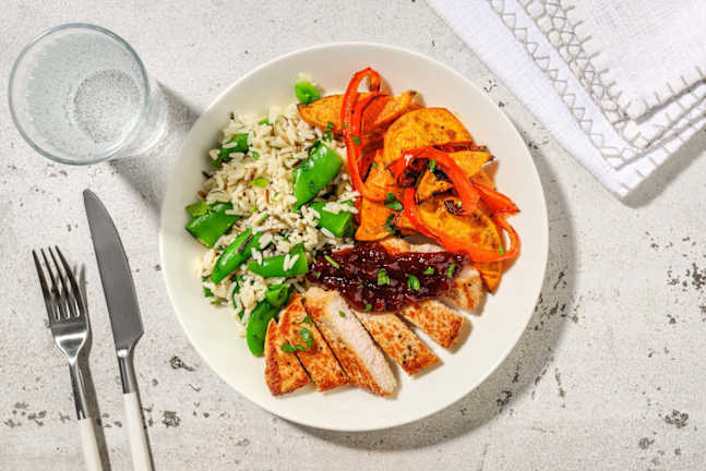 Cal Smart Cranberry-Mustard Pork Chops