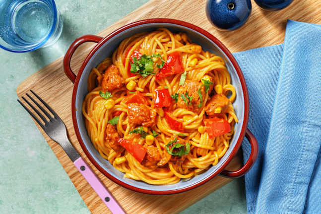 SuperQuick Creamy Tex-Mex Chorizo Pasta