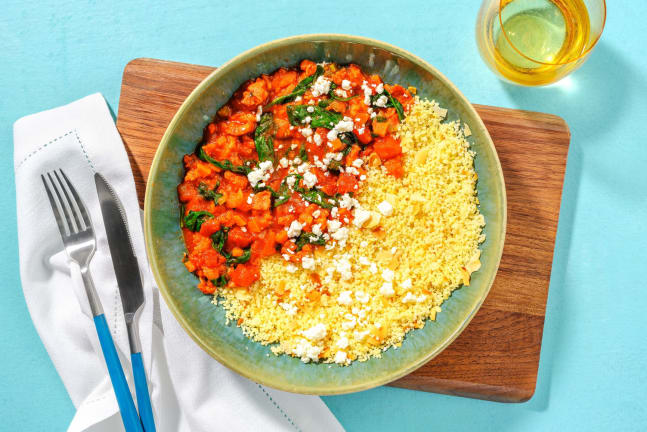 SuperQuick Tagine-Inspired Chorizo Stew