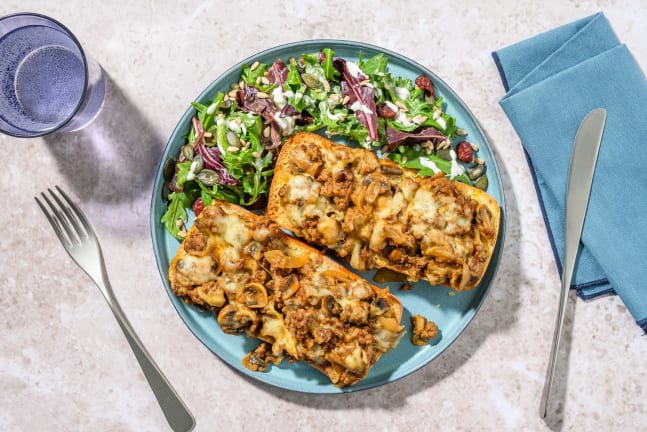 Sandwichs au bœuf et aux champignons fromagés