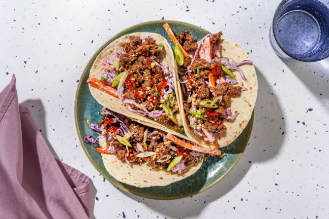 Tacos de bœuf d’inspiration asiatique super rapides