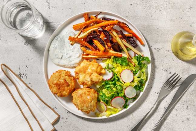 Gyllenstekta fiskfrikadeller