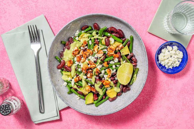 Insalata di fagioli e formaggio greco