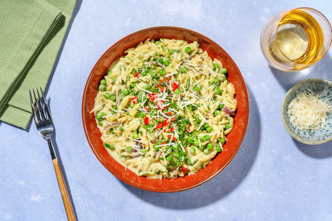 Pea and Pesto Orzo