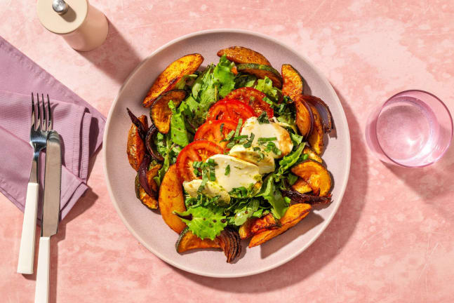 Mediterraner Ofenkartoffelsalat mit Caprese