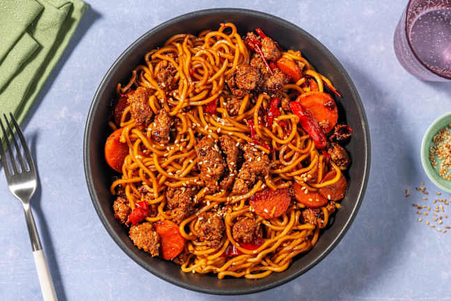 Quick Indonesian Inspired Pork Noodles