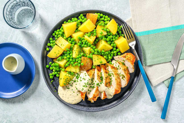 Midweek Rosemary Roasted Chicken and Leek Sauce