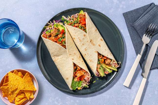 Sweet Chili Chicken Wraps with Avocado