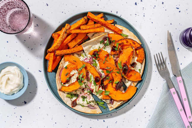 BBQ Butternut Squash Flammekueche