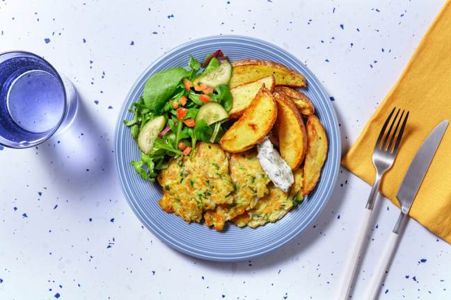 Homemade Halloumi & Courgette Fritters